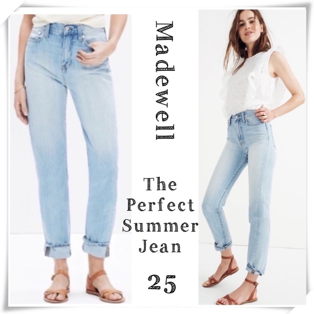 MADEWELL The Perfect Summer Jean in Light Washed Size 25